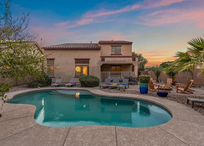 Mountain View Retreat Pool, Firepit Pool Table Fun Villa Casa Grande