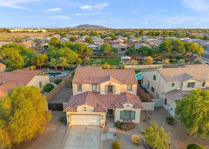 Mountain View Retreat Pool, Firepit Pool Table Fun Casa Grande