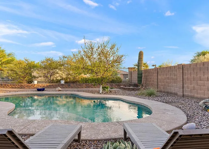 Mountain View Retreat Pool, Firepit Pool Table Fun Casa Grande